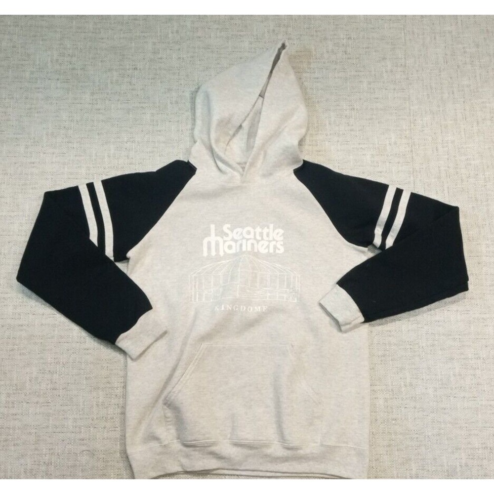 Seattle Mariners Kingdom‎ MLB Size Medium Boys Black & Gray Hoodie